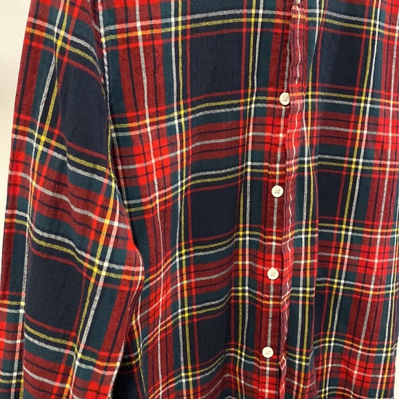 Plaid red button up - Picture 3 of 3